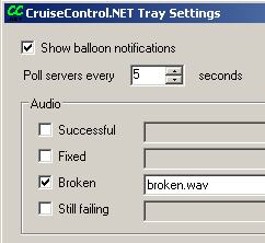 Cruise control sounds in cctray