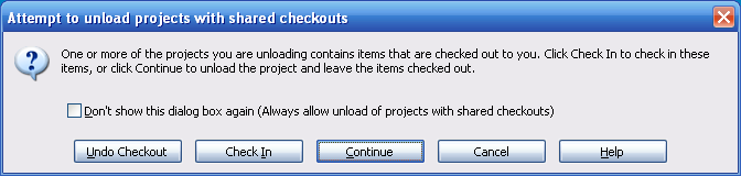 Unload project in Visual Studio